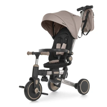 Триколісний велосипед з батьківською ручкою El Camino TRIGO ME 1226 Taupe Beige