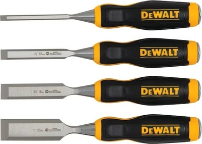 Zestaw dłut DeWalt do drewna 6 mm, 12 mm, 18 mm, 25 mm (DWHT0-16063)