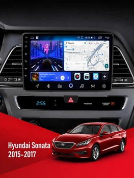 Штатная автомагнитола Hyundai Sonata 2015-2017 CAN 4/64Gb ASP 4G CarPlay Android Auto сенсорная авто магнитола в машину с экраном QLED 9 дюймов андроид 13