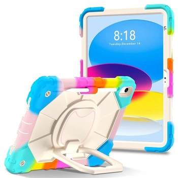 Протиударний захисний чохол ARM Cover для Apple iPad 10th (2022) з поворотною підставкою 360°, ремінцем та тримачем для Apple Pencil Colorful