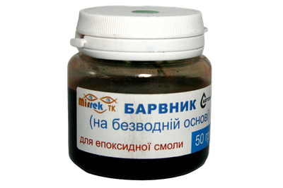 Краситель пигмент для эпоксидной смолы на безводной основе Черный plastall