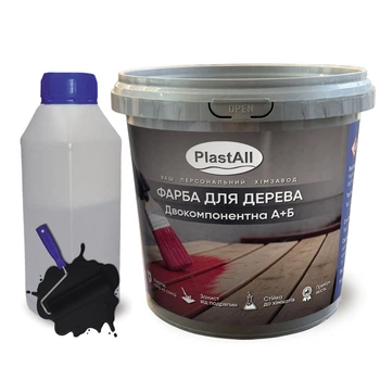 Эпоксидная краска для мебели и дерева Plastall™ 1 кг Черный