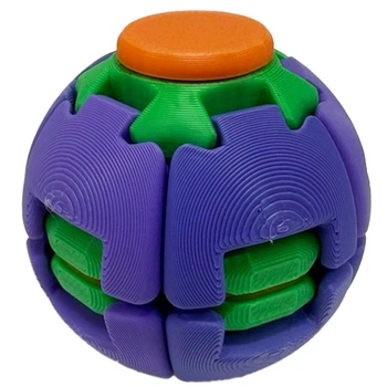 Детский антистресс "Spiner-Ball" SPIN-BALL-6(Violet-Green) размер 5,5 см