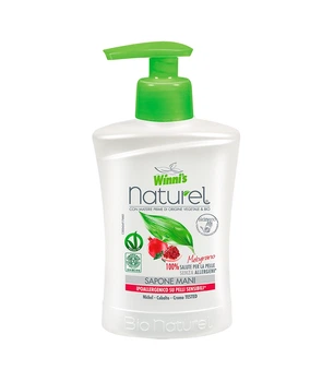 Экологичное гипоаллергенное жидкое мыло для рук Winni's Naturel Liquid Hand Soap Melograno с экстрактом граната растительной формулой и для чувствительной кожи 250 мл (8002295084071)
