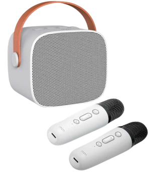Głośnik przenośny Mikamax Karaoke 2 Go z 2 mikrofonami 1248029 (8719481358853)