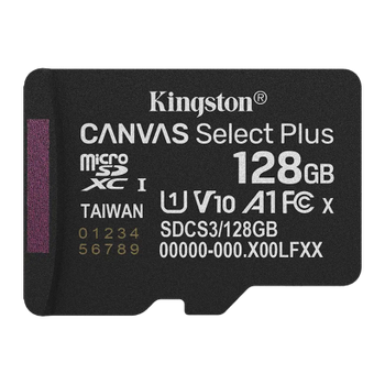 Карта Памяти Canvas Select Plus UHS-I U3 V30 A1 + SD Adapter 128GB