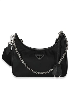 Женская сумка Prada 659 хобо черная
