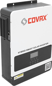 Гибридный инвертор COVAX CV-PS-2200-12V, 2200VA\1800W, 12В, ток заряда 0-60A, 170-280В, MPPT (80А, 55-450 Vdc) (YT45570)
