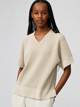 Пуловер женский Uniqlo 557800614 S Бежевый (1160090026)