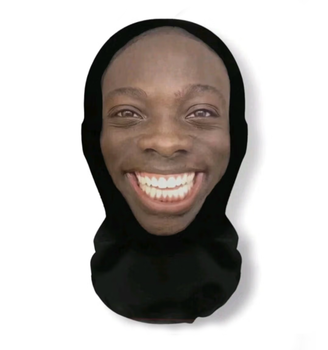 Повнолицева маска прикол з 3D-друком Face Mask Simulation Model 4