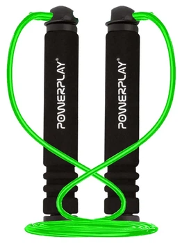 Скакалка PowerPlay 4205 Classic Plus Jump Rope Зелена (2,7m.) (PP_PP_4205_Green)