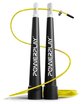 Скакалка швидкісна PowerPlay 4202 Ultra Speed Rope Жовта (2,9m.) (PP_PP_4202_Yellow)