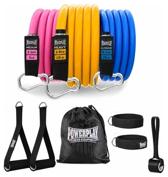 Набір трубчастих еспандерів PowerPlay PP-4101 Expander Tube Set 3шт. (До 18,2 кг.) (PP_PP-4101_3set)