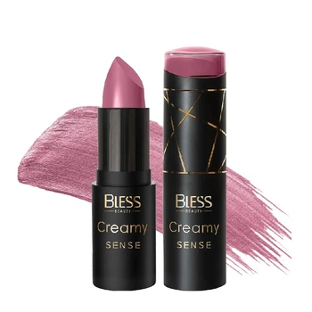 Помада для губ кремова Bless Beauty Creamy Sense №19 Бузковий Вибух Перламутрова, 3,6 г