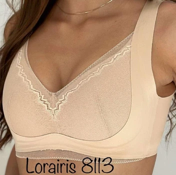 Бесшовный топ-бюстгальтер 8113 Lora Iris бежевый XL