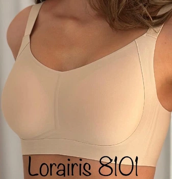 Бесшовный топ-бюстгальтер 8101 Lora Iris бежевый 2XL