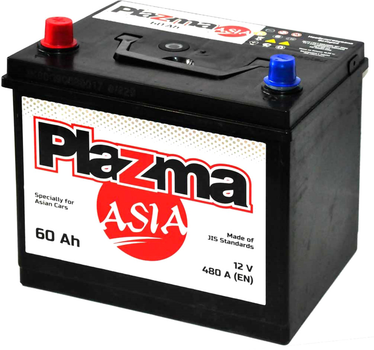 Автомобільний акумулятор Plazma 6СТ-60 60 А·год (+/-) Asia 600 А (560 63 12)