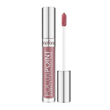 Блиск для губ глянцевий TopFace PT207 Focus Point Perfect Gleam Lipgloss №115 Прозорий із щільним сріблясто-ро