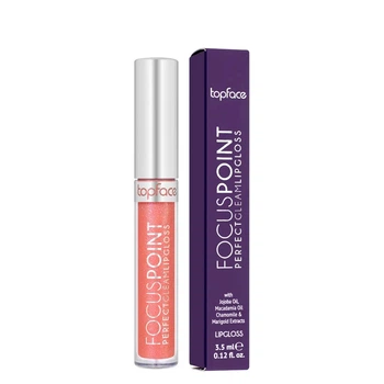 Блиск для губ глянцевий TopFace PT207 Focus Point Perfect Gleam Lipgloss №106 Прозорий з кораловим шимером, 3,