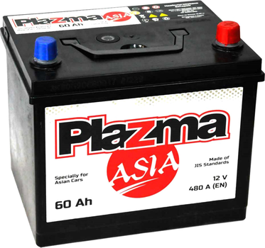 Автомобільний акумулятор Plazma 6СТ-60 60 А·год (-/+) Asia 480 А (560 63 14)