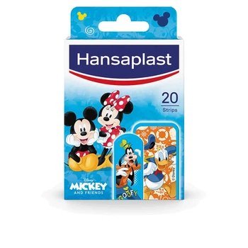Детский лейкопластырь Hansaplast Mickey Mouse водостойкий с рисунками Микки и друзей 20 шт