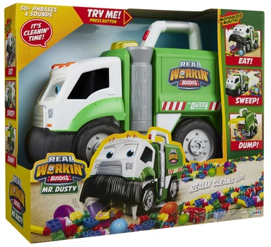 Інтерактивна іграшка-прибиральник Jakks Pacific Real Working Buddies Dusty 1285087 (192995279155)
