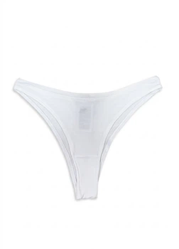 Трусики танга женские хлопковые H&M 270973303 L Белые (2727000110819)