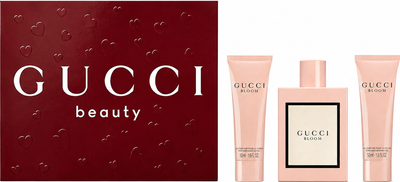 Zestaw damski Gucci Bloom Woda perfumowana 100 ml + Balsam do ciała 50 ml + Żel pod prysznic 50 ml (3616307657945)