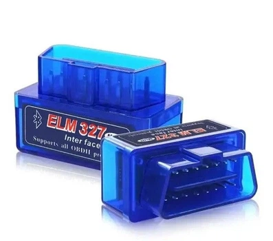 Автосканер ELM327 v1.5 OBD2 Bluetooth 1-платний, синій 77450