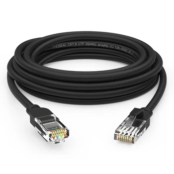 Патч-корд CHOOSEAL QS5062ET40 Cat 6 неекранований 1 Гбіт/с 40 м Чорний