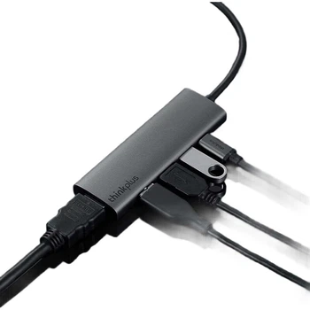 Док-станция расширения ThinkPad Lenovo Type-C, концентратор USB 3.0, адаптер USB-C на HDMI, быстрая зарядка PD, совместима с ноутбуками Apple и Huawei, док-станция расширения LC06-T