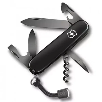 Швейцарський ніж Victorinox Spartan Onyx Black 12 функцій для активного відпочинку та повсякденного