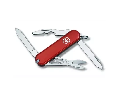Швейцарський складний ніж Victorinox Rambler компактний для повсякденного використання 10 функцій червоний