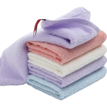 Квадратные полотенца GGT Cotton Candy для лица и рук, для интимной гигиены, детские, набор 3 шт, розовое, фиолетовое, синее