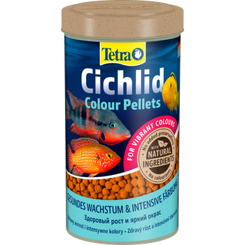 Корм Tetra Cichlid Colour для всіх цихлід для яскравості забарвлення гранули 500 мл