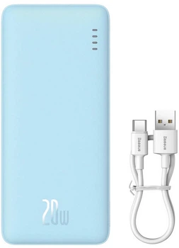 УМБ Baseus Airpow Powerbank 20000mAh 20W QC PD Blue (P10022804313-00)