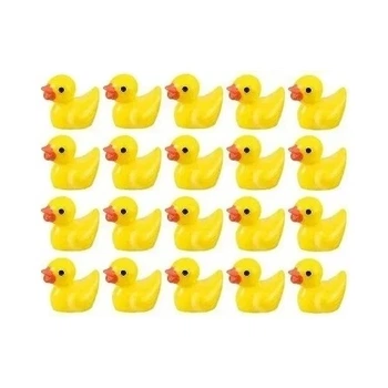Утята пластиковые миниатюрные 16x18mm (Тип2), 20шт комплект, Yellow