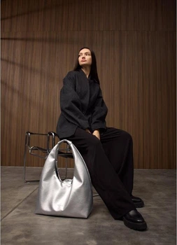 Женская сумка Sambag HOBO L кофейная большая из экокожи стильная hobo-сумка 51922