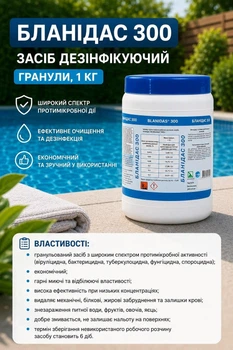 Дезинфікуючий засіб Бланідас 300 (Blanidas 300 Blanidas ) гранули, 1кг