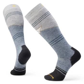 Носки мужские Smartwool Snowboard Full Cushion Mountain Geo Pattern OTC, Pewter Blue, XL