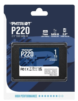 Накопитель Patriot SSD 2.5" 1TB (P220S1TB25)
