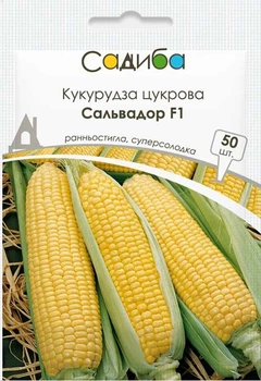 Кукуруза сахарная Сальвадор F1, 50 шт., Садиба