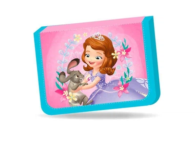 Пенал LEADER тканинний, 1 відділ. 2 відв. Disney SOFIA 21*13,5*4см 930511