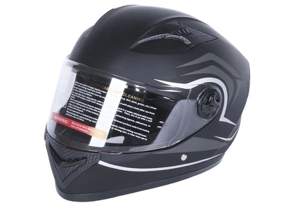 Шолом для мотоцикла, скутера 557 Thorn Black TTG інтеграл (чорний із сірим, One Size 54-61 см)