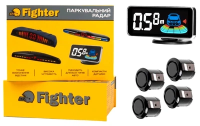 Парковочный радар Fighter FPS-4L Black
