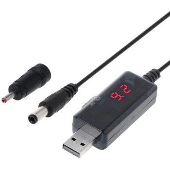 Кабель питания USB to DC 3.5x1.35mm + 5.5x2.1mm 9V-12V Dynamode