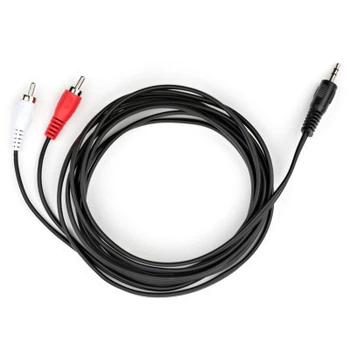 Кабель мультимедийный Jack 3.5mm M to 2xRCA 3 m Vinga