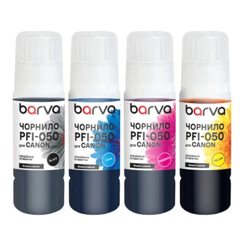 Чорнило Barva Canon PFI-050 4x70 мл, special, pigmented BK/C/M/Y OneKey