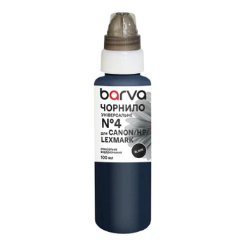 Чернила Barva Canon/HP/Lexmark 4 100 мл, unsversal, black