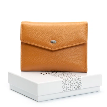 Кошелек женский из натуральной кожи горчичный PD-W-500361